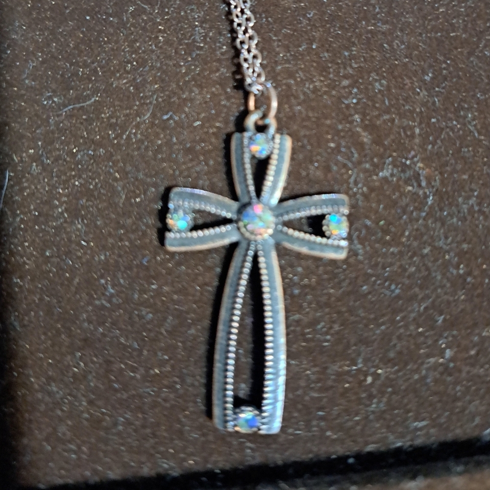 Vintage Copper Cross Necklace